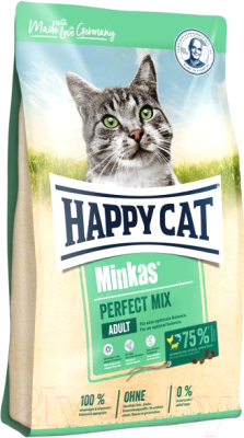 Сухой корм для кошек Happy Cat Minkas Perfect Mix Домашняя птица, рыба и ягненок / 70414 (1.5кг)