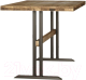 Обеденный стол Buro7 Двутавр Классика 150x80x76 (дуб натуральный/черный) - 
