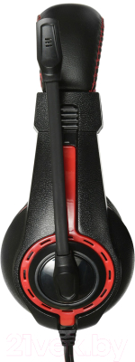 Наушники-гарнитура Oklick HS-L200 (черный/красный)