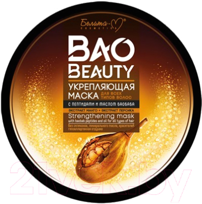 Маска для волос Белита-М Baobeauty Укрепл д/всех типов волос с пептидами и маслом баобаба (200г)