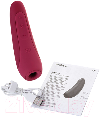 Стимулятор Satisfyer Curvy 1+ / J2018-80-3 (красный)