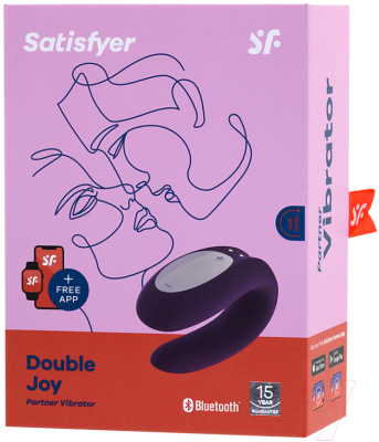 Вибромассажер Satisfyer Partner Double Joy / J2008-16-3 (фиолетовый)