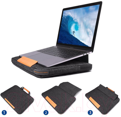 Сумка для ноутбука WiWU Smart Stand до 13 (серый)