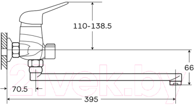 Смеситель Zerix Lun7 048 / ZX0240