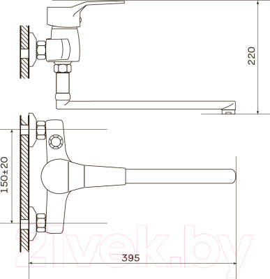 Смеситель Zerix Neo 048 / ZX0219