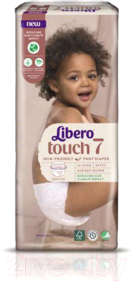 Подгузники-трусики детские Libero Touch 7 (28шт)
