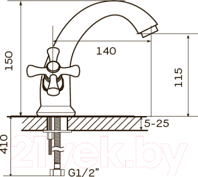 Смеситель Zerix Jap 722 / ZX1106