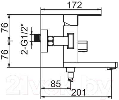 Смеситель Zerix Pud3 146 / ZX0832