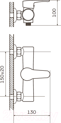 Смеситель Zerix Pud5 045 / ZX0191