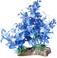 Декорация для аквариума Azoo Искусственное растение / YM-5605 (синий) - 