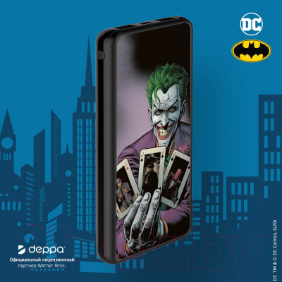 Портативное зарядное устройство Deppa Joker 10000mAh / 301076 (черный)