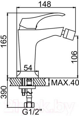 Смеситель Zerix LR5042C / LL0008 (бронза)