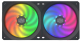 Миниатюра изображения товара Набор вентиляторов для корпуса Cooler Master MasterFan SF240R ARGB / MFX-B2D2-18NPA-R1 (2шт)