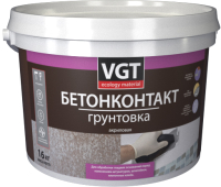 Грунтовка VGT ВД-АК-0301 Бетонконтакт (16кг, белый) - 