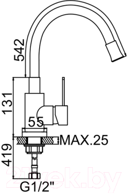 Смеситель Zerix LR74004-3 / ZX0868 (белый)