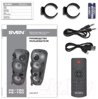 Портативная акустика Sven PS-750 (черный)