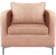 Кресло мягкое Brioli Терзо (J11/розовый) - 