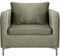 Кресло мягкое Brioli Терзо (J20/серый) - 
