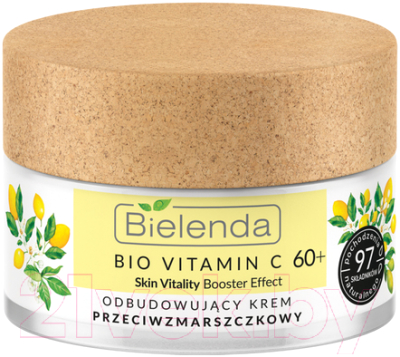 Крем для лица Bielenda Bio Vitamin C Восстанавливающий против морщин 60+ день/ночь (50мл)