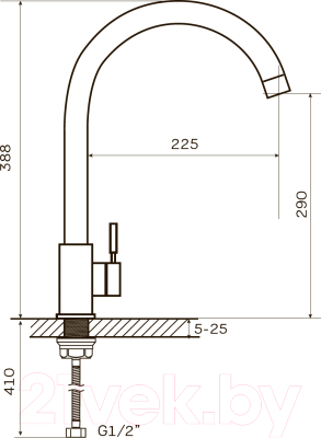 Смеситель Zerix SUS / ZX0920