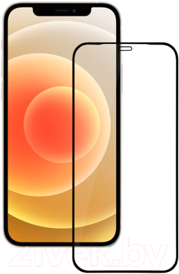 Защитное стекло для телефона Volare Rosso Fullscreen Full Glue для iPhone 12 Pro Max (черный)