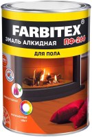 Эмаль Farbitex ПФ-266 (800г, желто-коричневый) - 