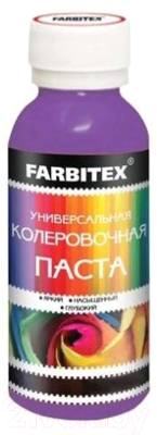 Колеровочная паста Farbitex Универсальная (100мл, лазурь)