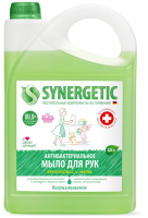 Мыло жидкое Synergetic Антибактериальное для кухни и мытья рук лемонграсс и мята (3.5л) - 