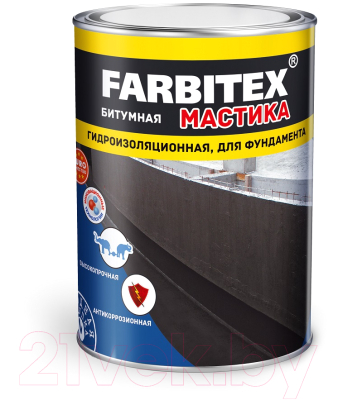 Гидроизоляционная мастика Farbitex 17кг