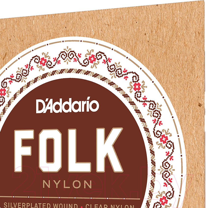 Струны для классической гитары D'Addario EJ32C Folk Nylon — фото 4