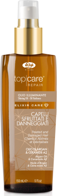 Набор косметики для волос Lisap Top Care Repair Elixir Care Шампунь 250мл+Масло 150мл