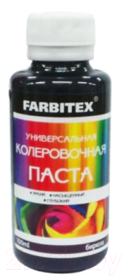 

Колеровочная паста Farbitex, Бирюзовый, Универсальная