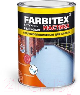 Гидроизоляционная мастика Farbitex Резиновая (4кг)