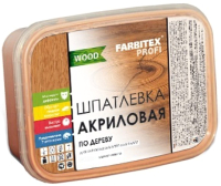 Шпатлевка готовая Farbitex Профи Wood по дереву (800г, береза) - 