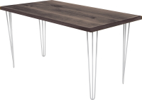 Обеденный стол Buro7 Грасхопер Классика 150x80x75 (дуб мореный/белый) - 