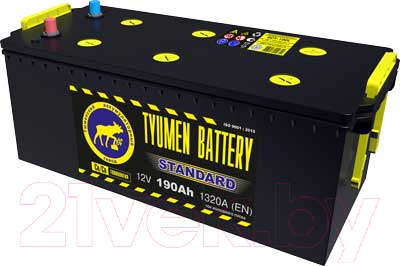Автомобильный аккумулятор Tyumen Battery Standard под болт (190 А/ч, прямая)