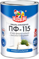 Эмаль Olecolor ПФ-115 (1.8кг, зеленое яблоко) - 