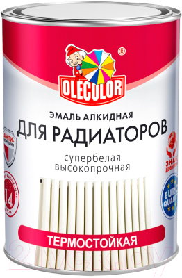 Эмаль Olecolor Для радиаторов (900г, белый)