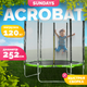 Батут Sundays Acrobat-D252 (зеленый с сеткой) - 