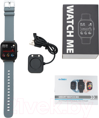 Умные часы Globex Smart Watch Me V28 (серый)