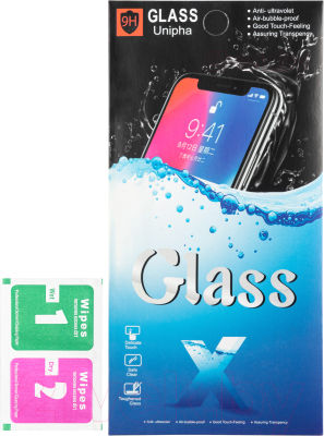 Защитное стекло для телефона SNT для Redmi 9A/9C (черный)