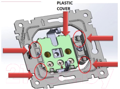 Изображение товара Розетка Mutlusan Rita 2200 605 0284 (черный)