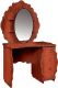 Туалетный столик с зеркалом Мебель-КМК Мелани 2 0434.10-02 (орех донской/орех экко) - 