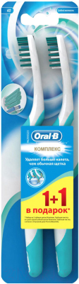Набор зубных щеток Oral-B Комплекс глубокая чистка 40 средняя (1шт+1шт)