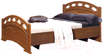 Двуспальная кровать Мебель-КМК М 1600 0320.14 (орех донской/орех)