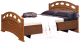 Двуспальная кровать Мебель-КМК М 1600 0320.14 (орех донской/орех) - 