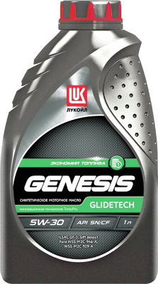 Моторное масло Лукойл Genesis Glidetech 5W30 API SN/CF / 1538772 (1л)