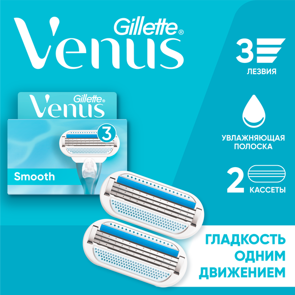 Набор сменных кассет Gillette Venus (2шт)