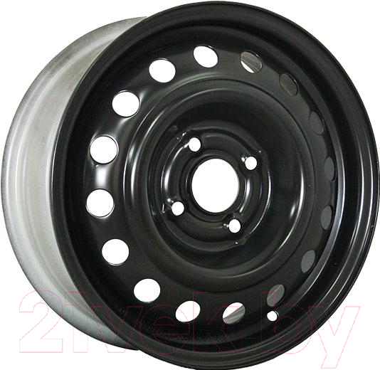 Штампованный диск Trebl 53A49A 14x5.5" 4x100мм DIA 56.6мм ET 49мм Black