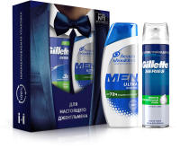Набор косметики для тела и волос Gillette Series пена для бритья 250мл+Sports Fresh шампунь 200мл - 